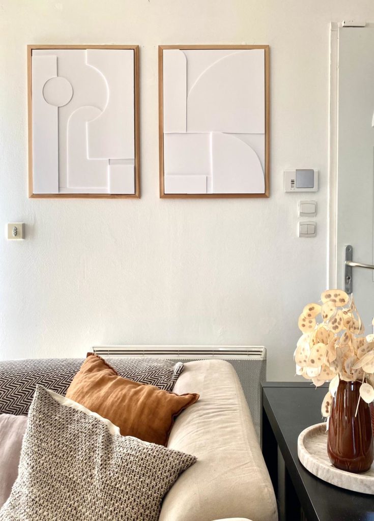 DIY°19 Tableaux minimalistes en relief Mon tout Mon Toit